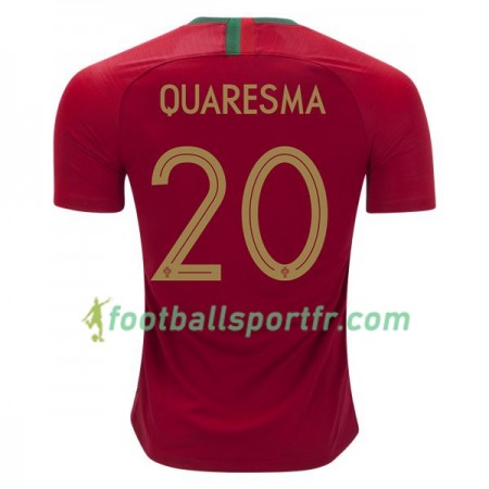 Tenue Portugal Quaresma 20 Domicile Coupe du monde 2018 Maillot de Foot